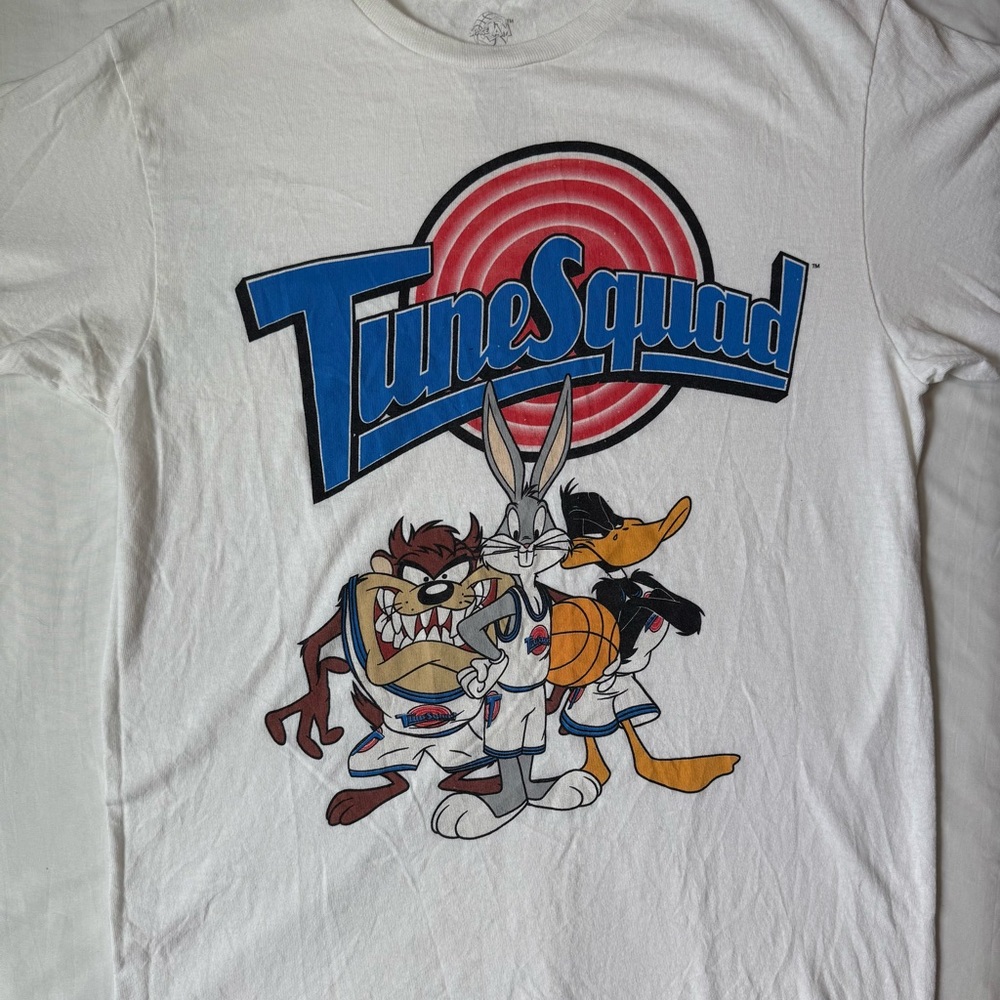 Tune Squad White Graphic T-Shirt Space Jam